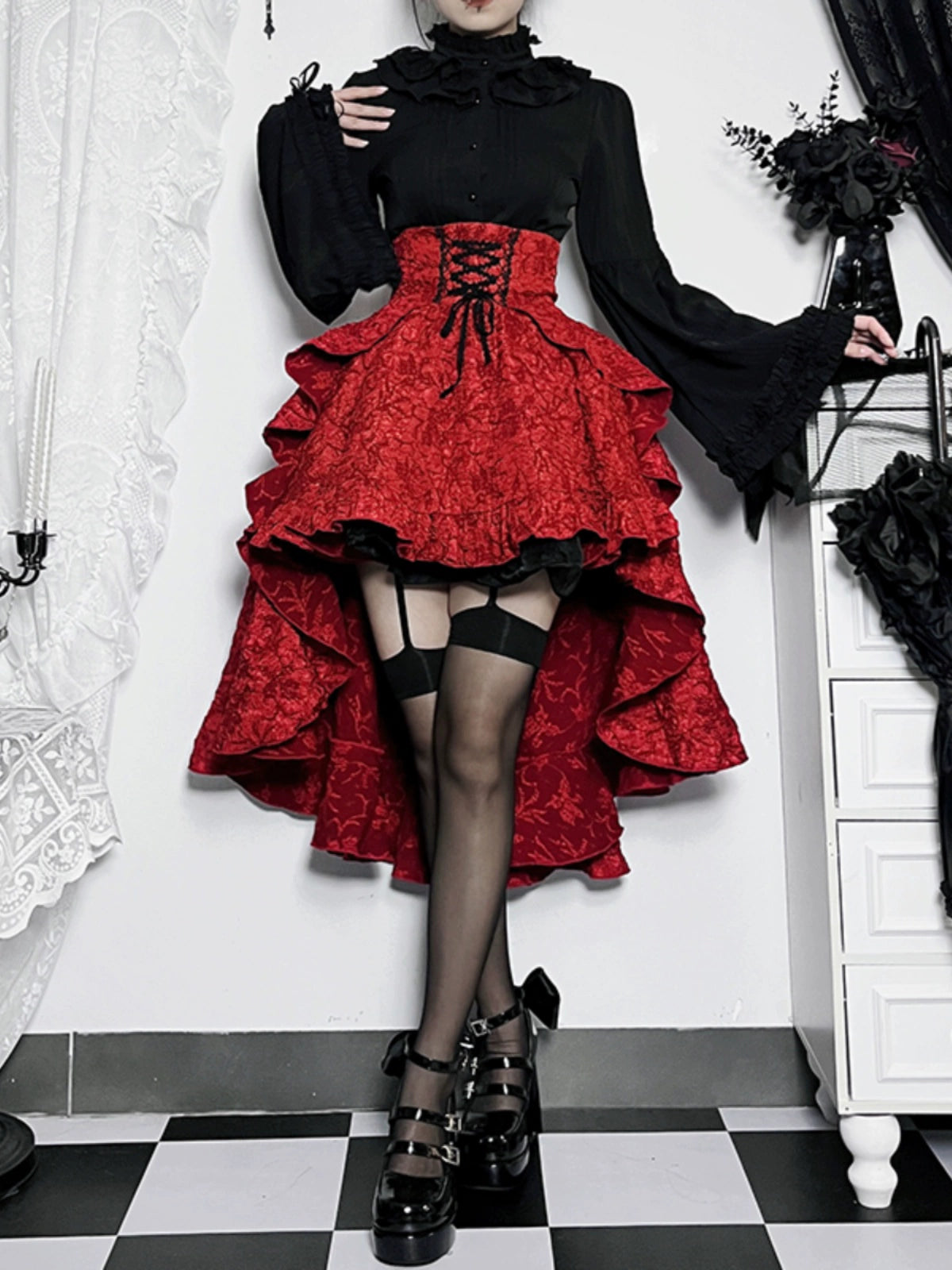 Wannathis Gothic Hooded Maxi Dress - Sleeveless Black Floor-length Gown With Attached Hood