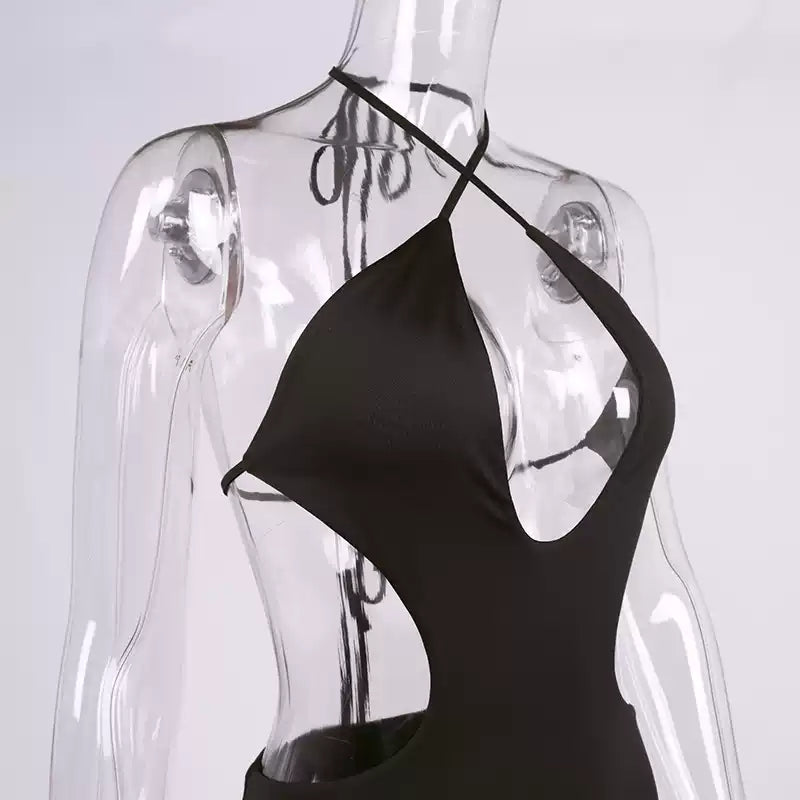 Roxanne Halter Cut-out Maxi Dress