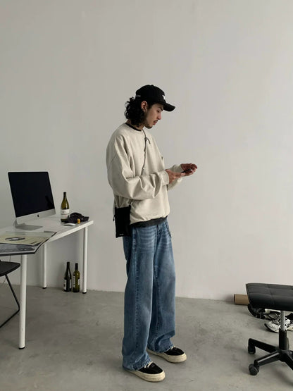 Oversized Basic Sweatshirt Hoodie