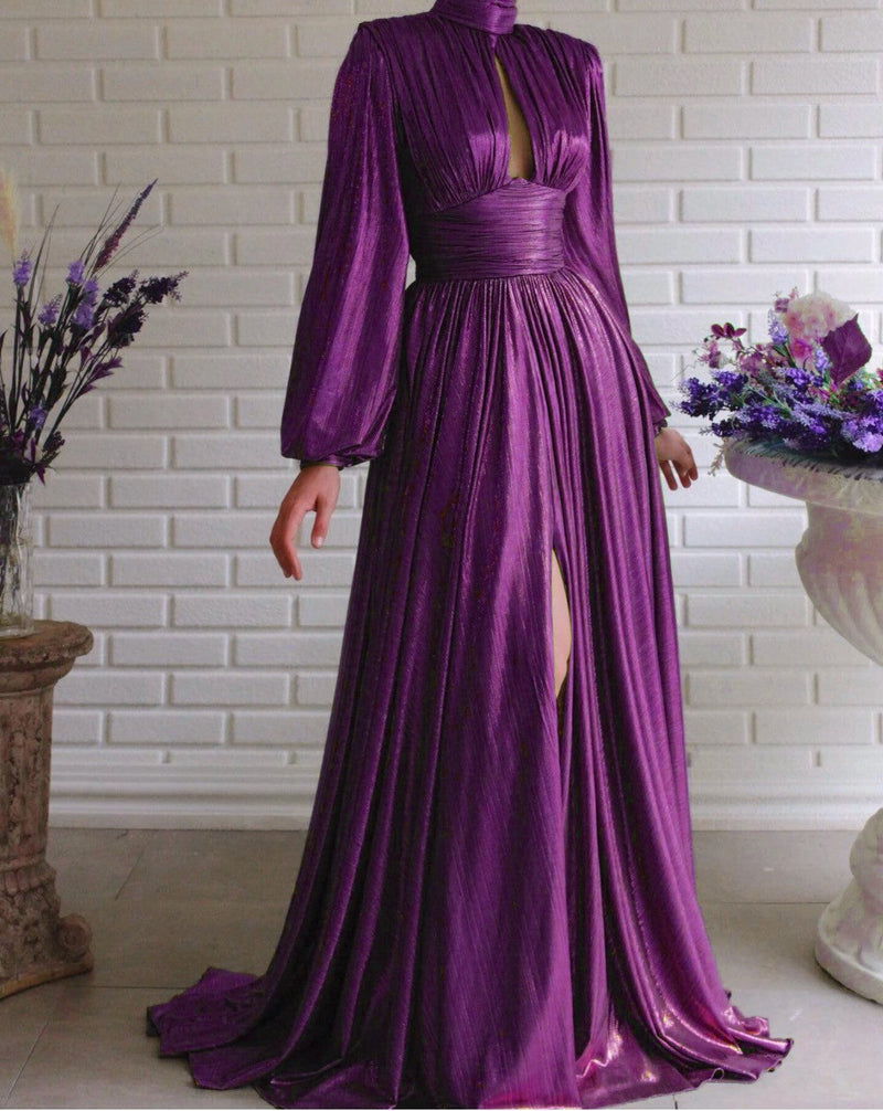 Spring Summer Popular Color Tight Waist Halter Large Swing Avocado Green Dress Maxi Dress for