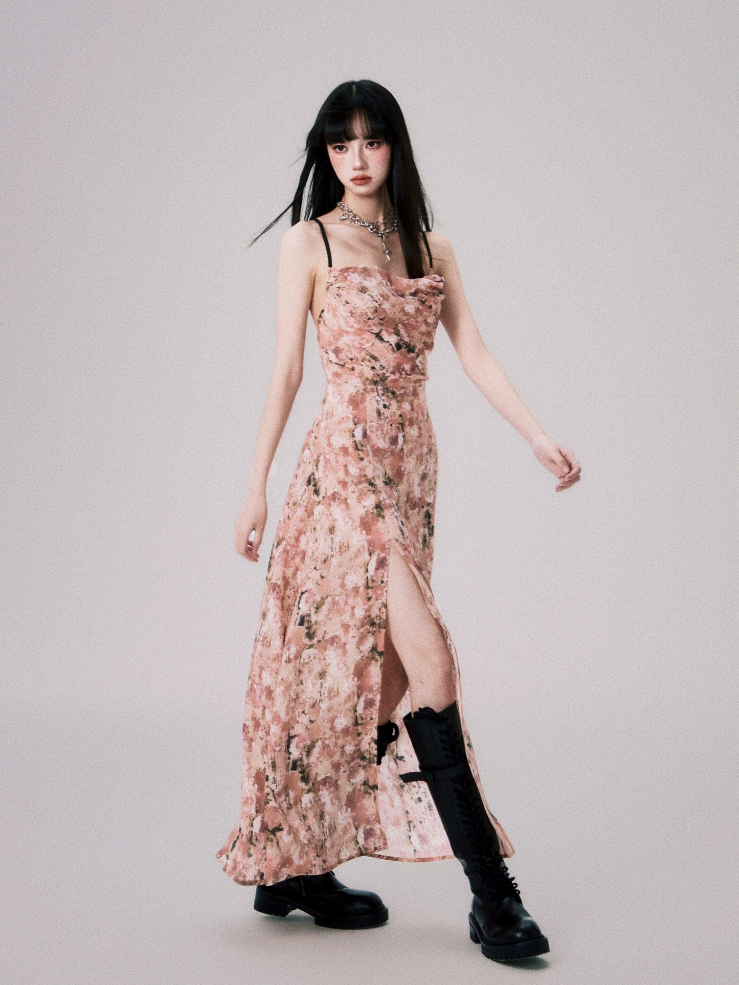 Luluswings Cowl Neck Maxi Dress - Romantic Evening Gown