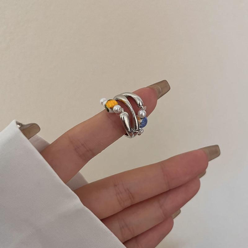 Milo Pearl Open Ring