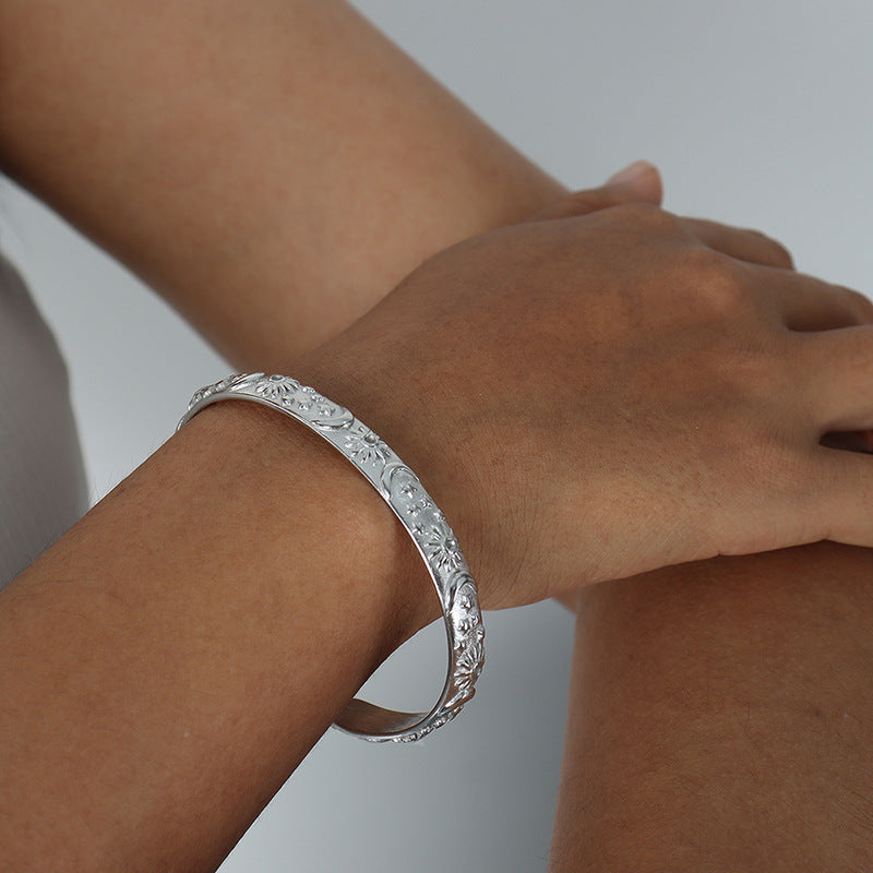Palmer Moon & Star Zircon Bangle