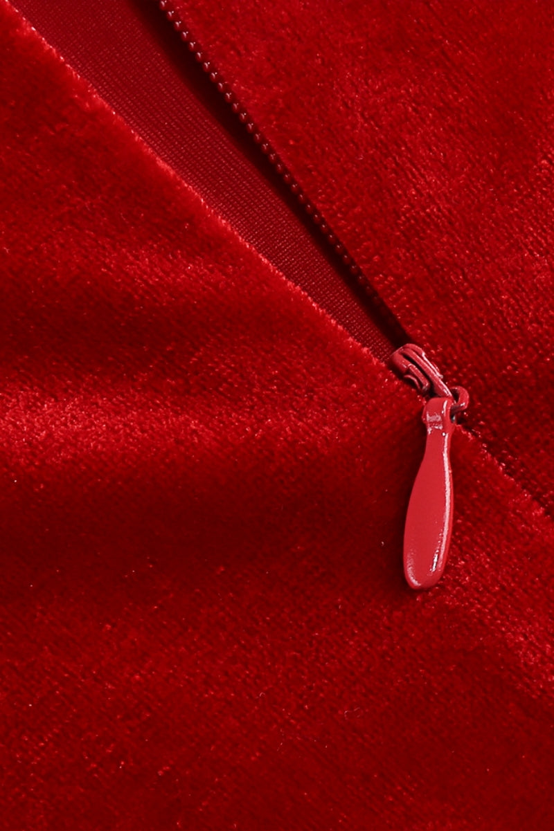 Megas Red 3d Split Maxi Dress