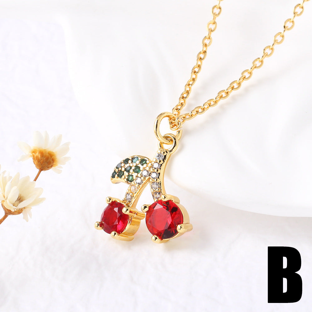 Karol Cherry Pendant Necklace