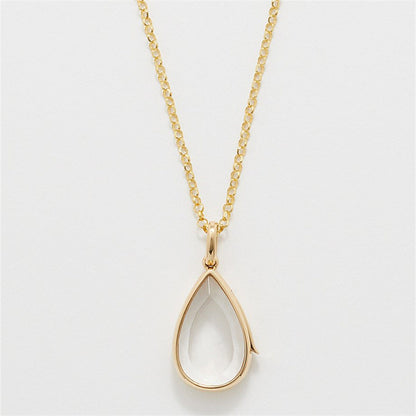 Rosaline Ocean Drop Locket Necklace