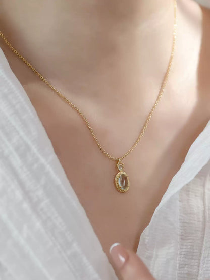 Callie Blue Topaz Silver Necklace