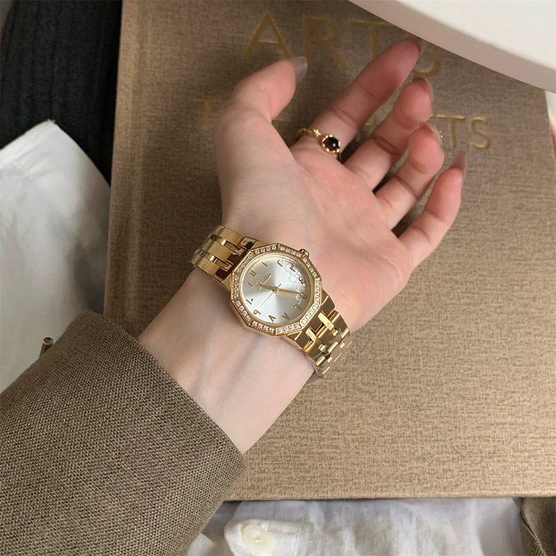 Crystal Accent Bracelet Watch