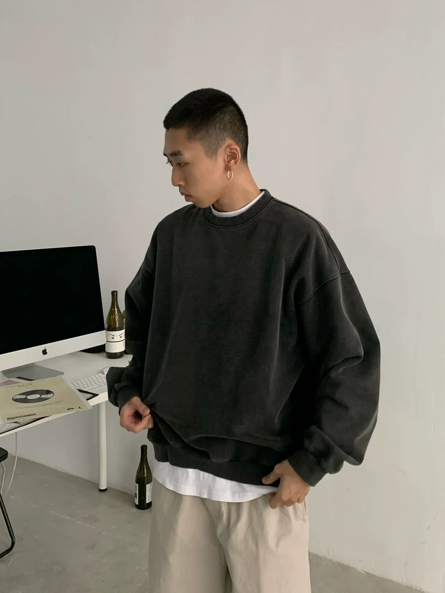 Oversized Basic Sweatshirt Hoodie