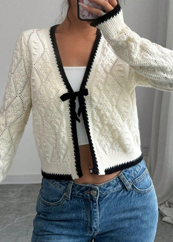 Charm Tie-front Knit Cardigan