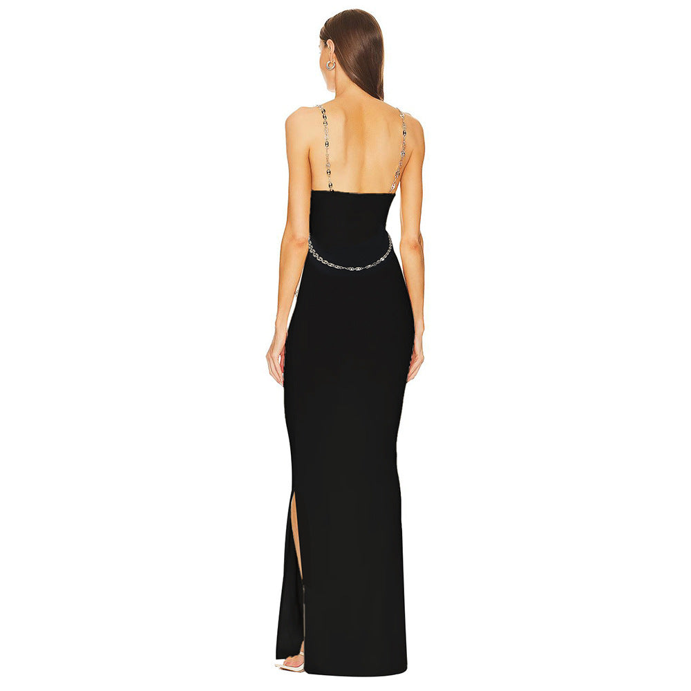 Simple Chain Dress Maxi Dress Party Dress Evening Dress