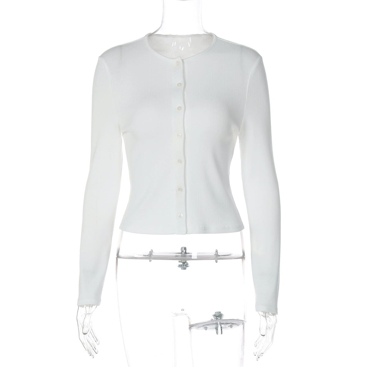 Chandler Ribbed Button-front Cardigan