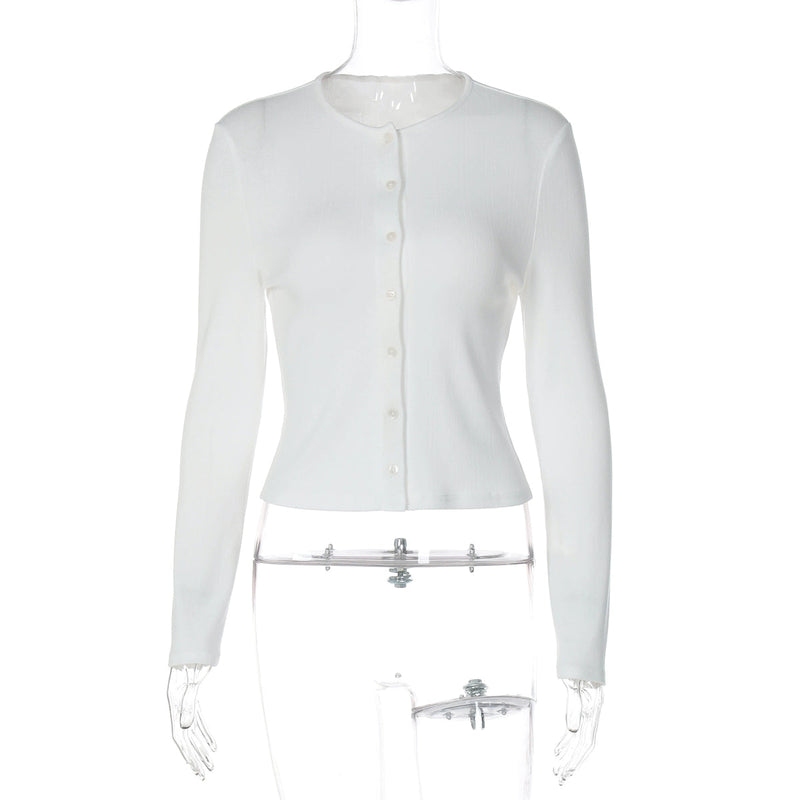 Chandler Ribbed Button-front Cardigan