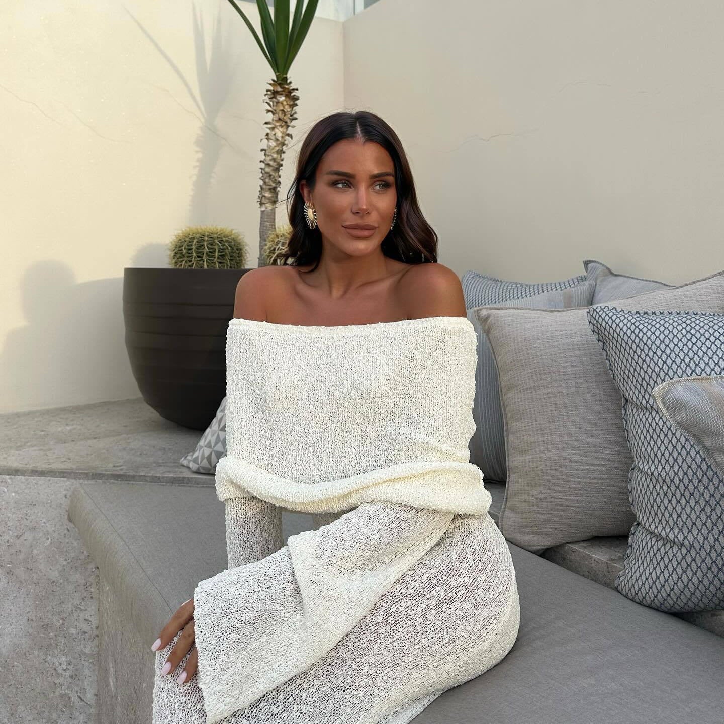 Nayara | Maternity Off Shoulder Maxi Dress