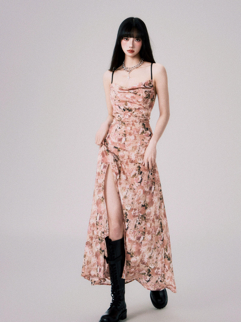Luluswings Cowl Neck Maxi Dress - Romantic Evening Gown