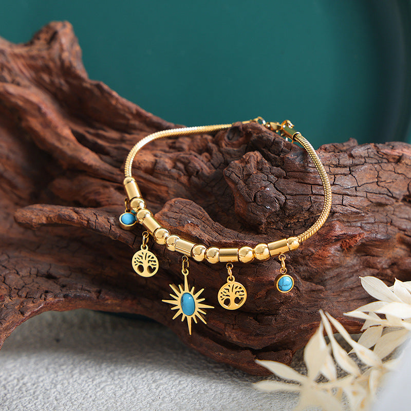 Miya Turquoise Charm Bracelet
