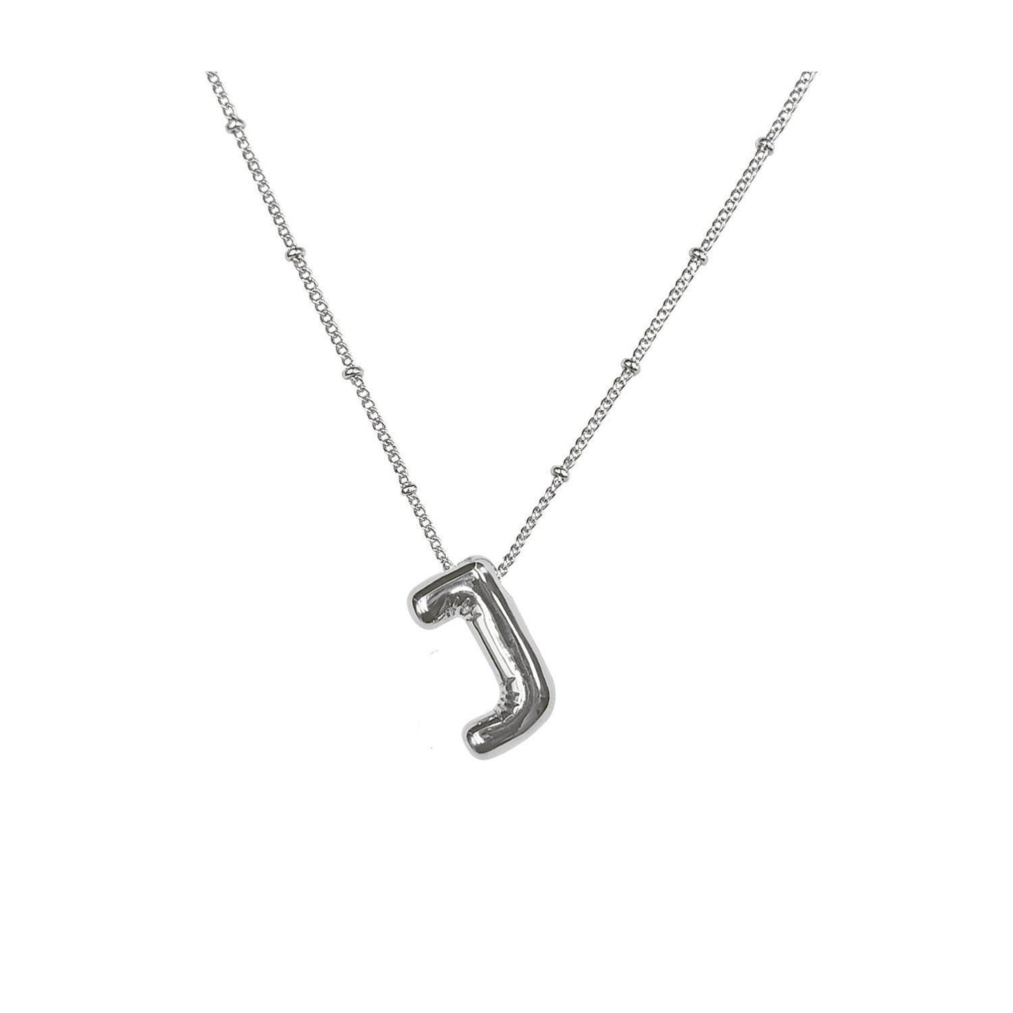 Aiyanah Glossy Bubble Letter Necklace