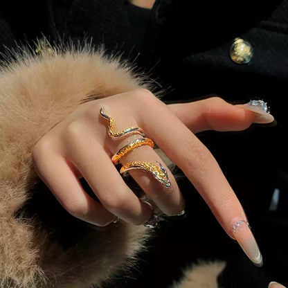 Dragon Silver-gold Adjustable Ring