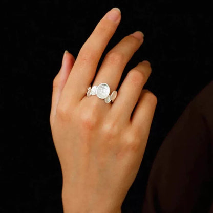 Irregular Disc Bracelet and Ring Set