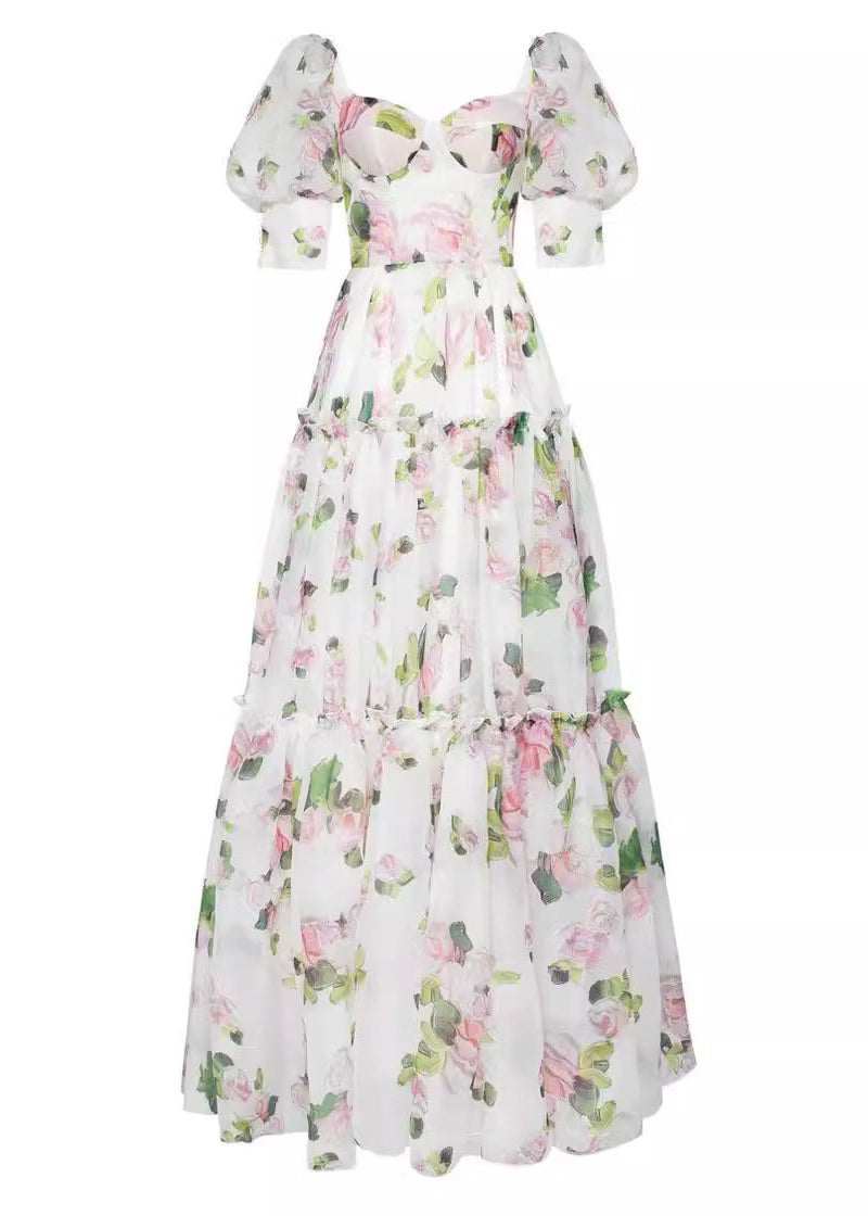 Rosalie Charm - Off-shoulder Maxi Dress