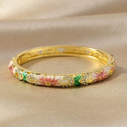Rosalie Enamel Bangle