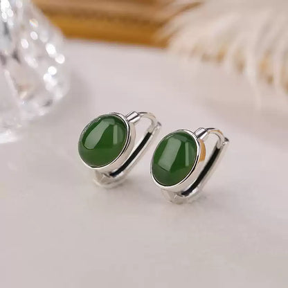 Annie Jade Oval Stud Earrings