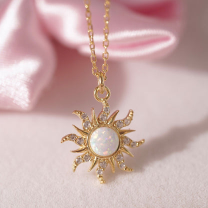 Aariyah Opal Zirconia Pendant Necklace