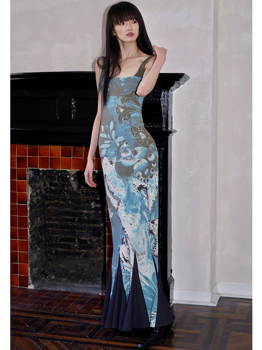 Midnight Bloom Maxi Dress