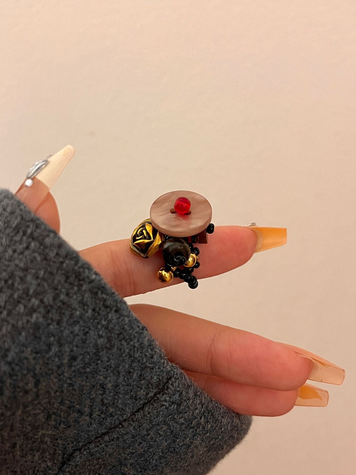 Mayleen Beaded Shell Ring