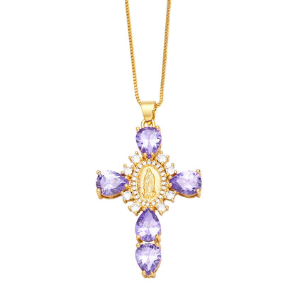 Ianna Madonna Cross Necklace