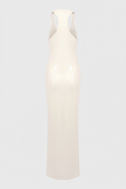Jorvika Sleeveless U Neck Sequin Maxi Dress