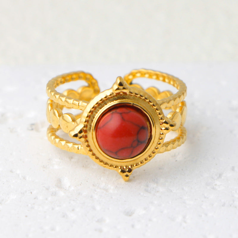 Thais Gold Statement Open Ring