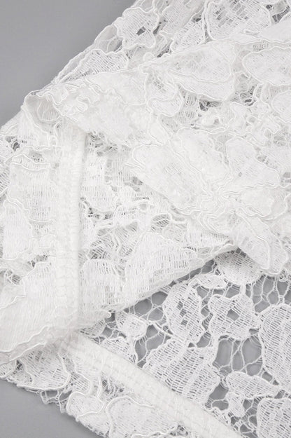 Davina White Lace Maxi Dress