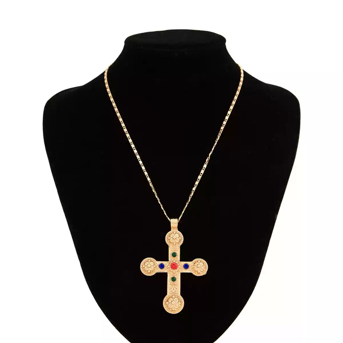 Jolene Multi Layer Cross Necklace