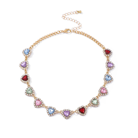 Embrie Pave Heart Necklace