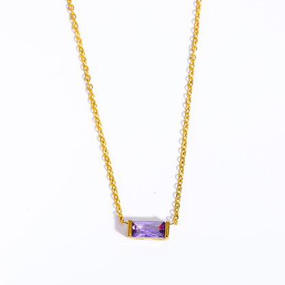 Bree Dainty Birthstone Necklace