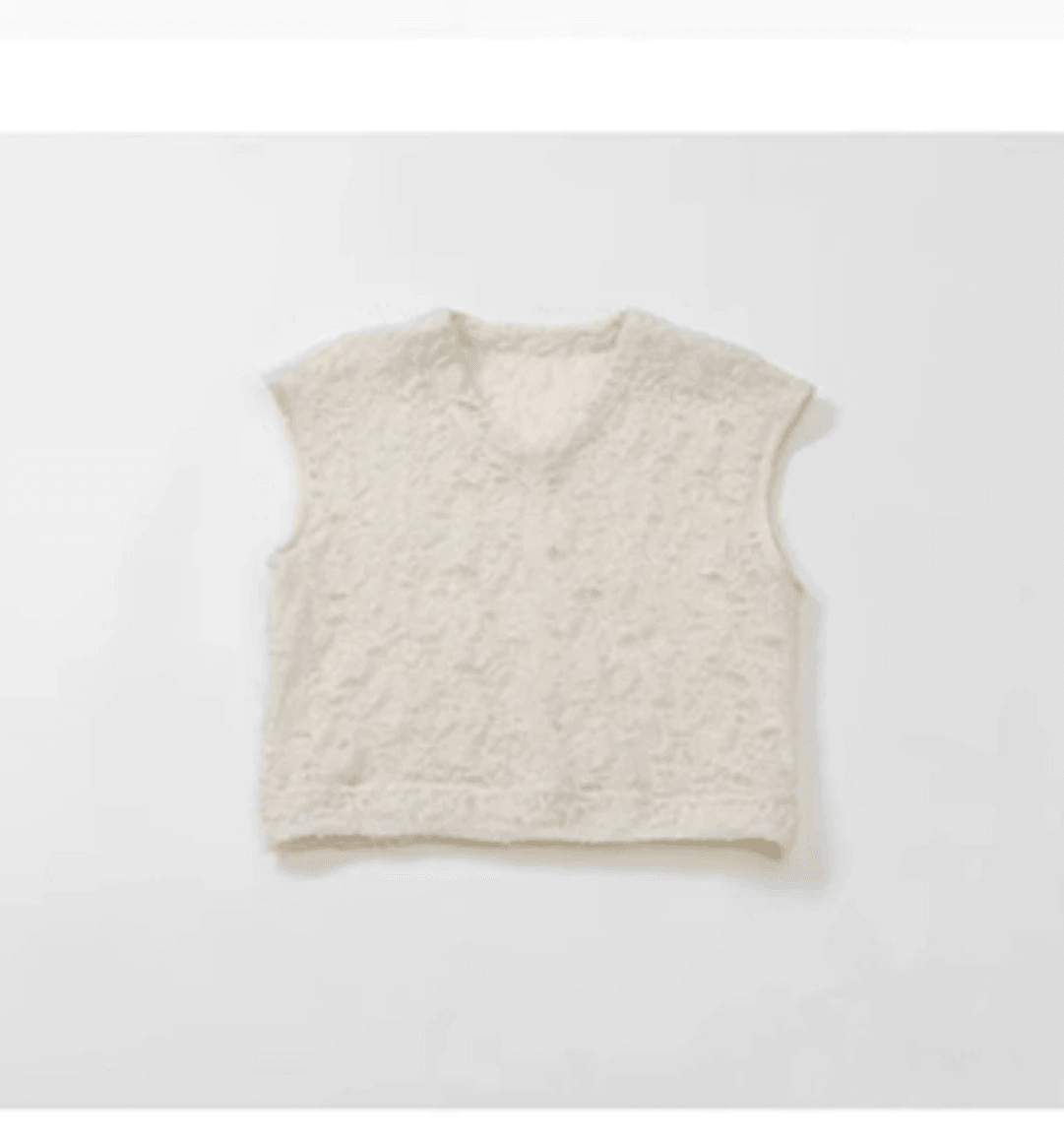 Textured Cream Cap Sleeve Blouse