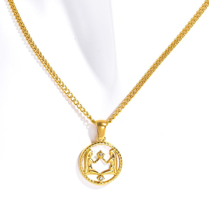 Tamera Zodiac Coin Necklace