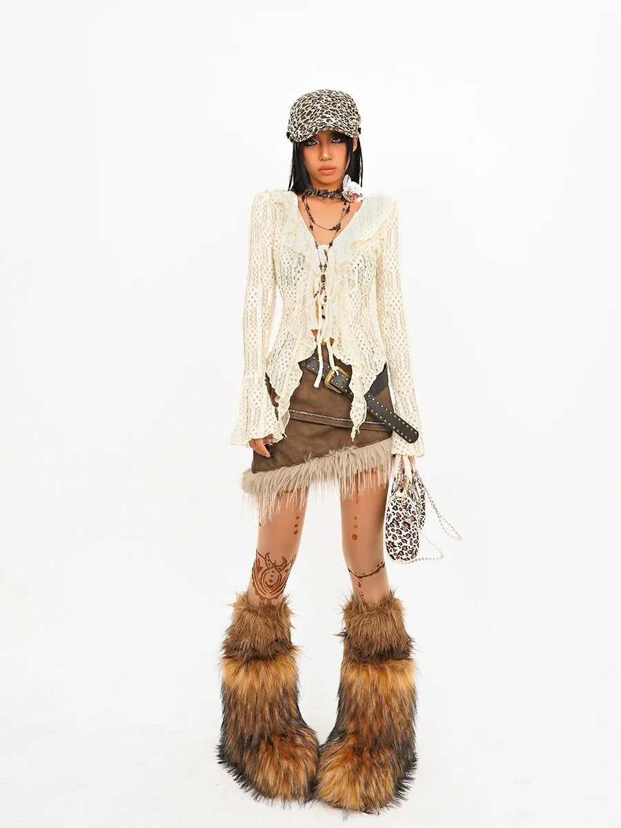 Nico Molly Crochet Cardigan - Cream ()