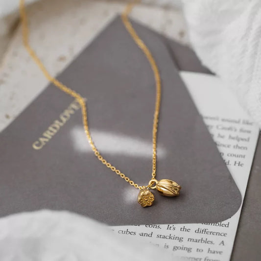 Lotus Pendant Necklace