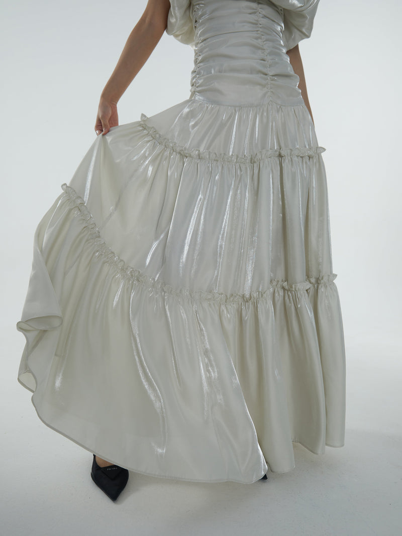 Off-shoulder Maxi Dress
