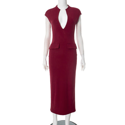 Clothing Spring Summer Color Maxi Dress