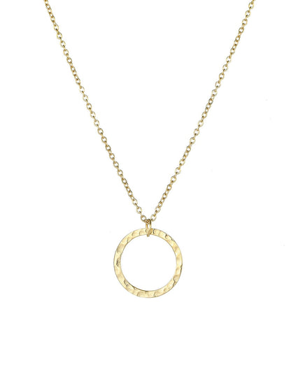 Luxe Organic Open Circle Necklace