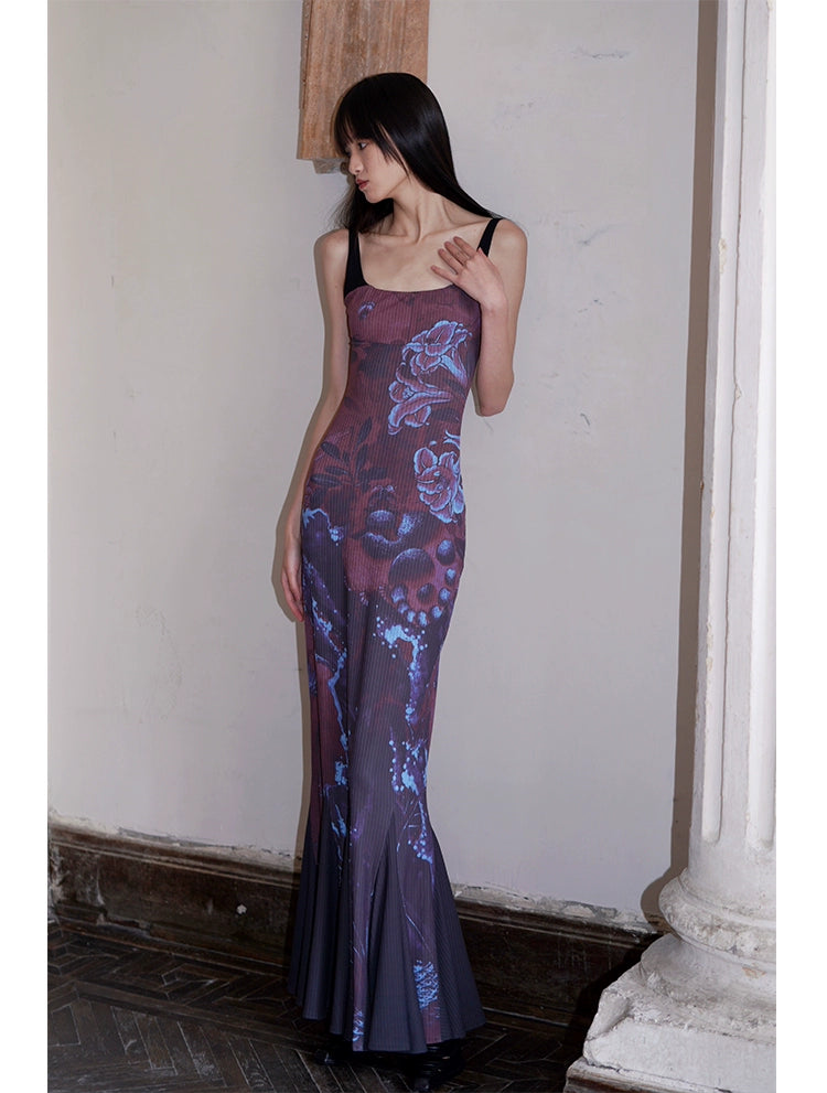 Midnight Bloom Maxi Dress