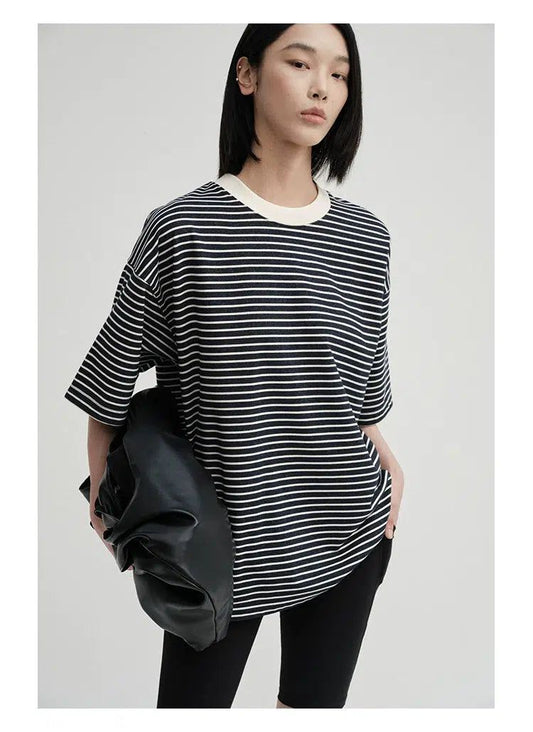 T-shirt With Narrow Stripes