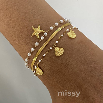 Coastal Charm 3-piece Bracelet Set