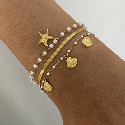 Coastal Charm 3-piece Bracelet Set