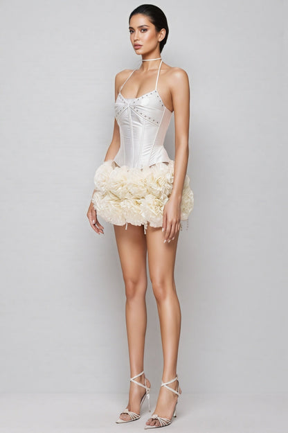 Delric Fishbone Mini Dress Two Piece Set