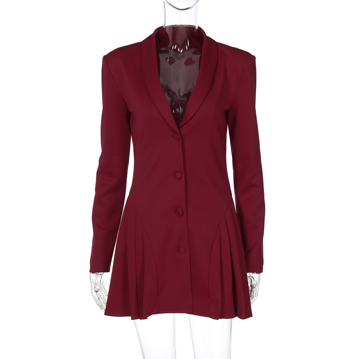 Louella Collared Ruffle Mini Dress
