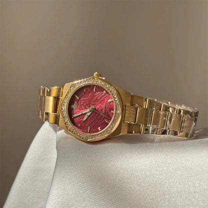 Embossed Dial Bracelet Watch